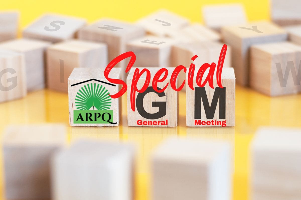 ARPQ Special General Meeting Vote on ARPQ & MHOA Amalgamation Queensland Manufactured Home